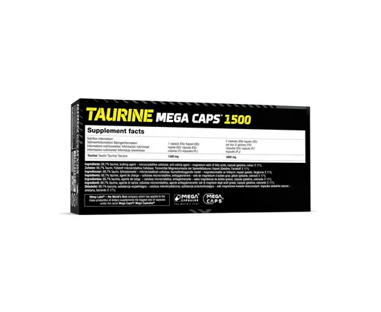 Olimp Taurine Mega Caps 120 caps, Olimp Taurine Mega Caps 120 caps , изображение 6 в интернет магазине Mega Mass
