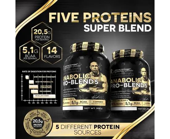 Kevin Levrone Anabolic Pro-Blend 5 2000 g, Фасовка: 2000 g, Вкусы: Coffe Frappe / Кофе Фраппе, Kevin Levrone Anabolic Pro-Blend 5 2000 g, Фасовка: 2000 g, Вкусы: Coffe Frappe / Кофе Фраппе , изображение 2 в интернет магазине Mega Mass
