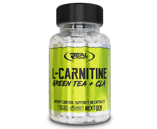 Real Pharm L-Carnitine Green Tea + CLA 90 caps, image 
