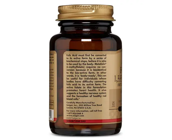 Solgar Folate 1,333 mcg DFE (800 mcg folate acid) 100 tabs, image , зображення 2