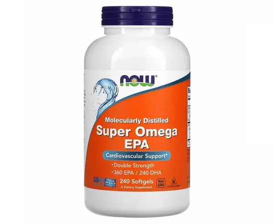 NOW Super Omega EPA 240 Softgels, NOW Super Omega EPA 240 Softgels  в интернет магазине Mega Mass