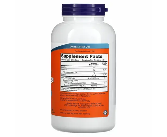 NOW Super Omega EPA 240 Softgels, NOW Super Omega EPA 240 Softgels , изображение 2 в интернет магазине Mega Mass