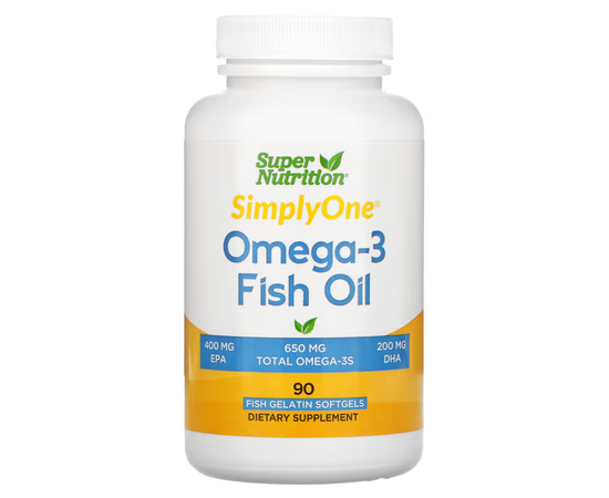 Super Nutrition SimplyOne Omega-3 Fish oil 90 sofrgels, Super Nutrition SimplyOne Omega-3 Fish oil 90 sofrgels  в интернет магазине Mega Mass