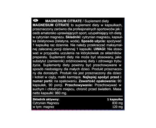 Real Pharm Magnesium Citrate 830 mg 90 caps, image , зображення 2
