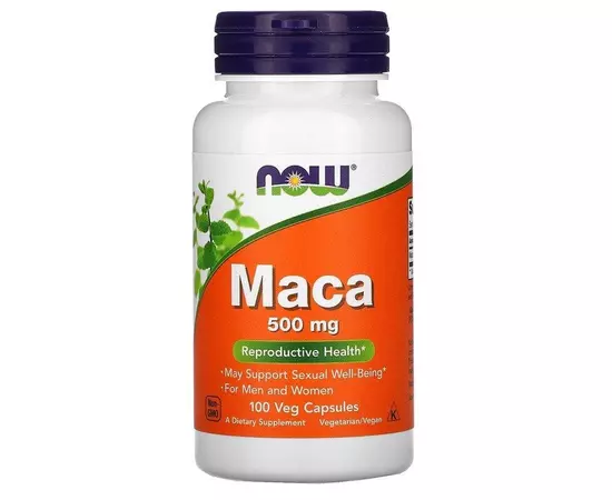 NOW Maca 500 mg 100 caps, image 