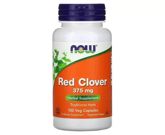 NOW Red Clover 375 mg 100 caps, image 