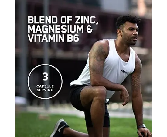 Optimum Nutrition ZMA 90 caps, image , зображення 3