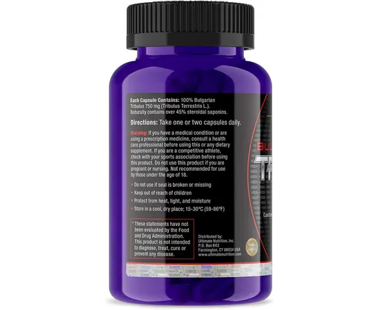 Ultimate Nutrition Tribulus 90 caps, image , зображення 2