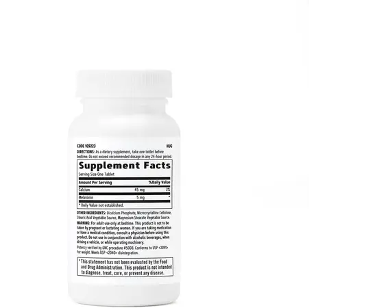 GNC Melatonin 5 mg 60 tabs, GNC Melatonin 5 mg 60 tabs , изображение 2 в интернет магазине Mega Mass