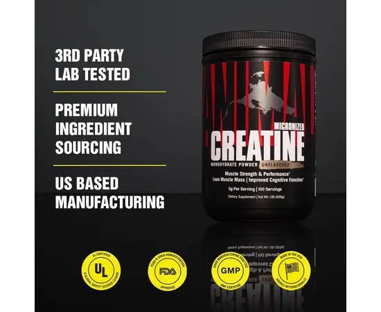 Universal Nutrition Animal Micronized Creatine 300 g, image , зображення 2