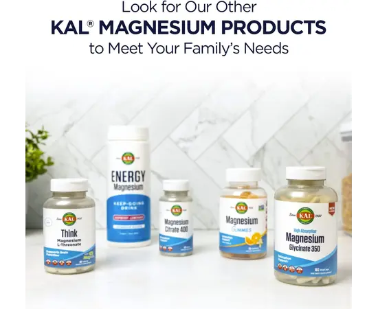 KAL Magnesium Glycinate 350 mg 160 caps, image , зображення 5