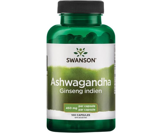 Swanson Ashwagandha 450 mg 100 caps, image 