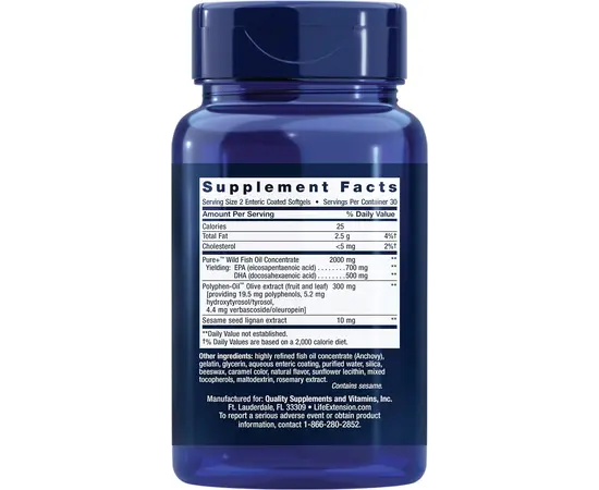 Life Extension Super Omega 60 softgels, Life Extension Super Omega 60 softgels , изображение 2 в интернет магазине Mega Mass