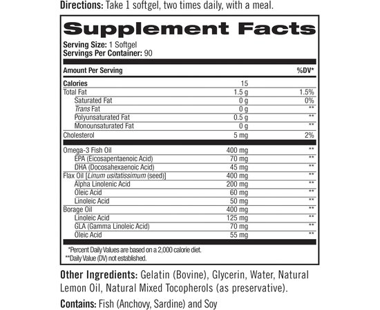 Natrol Omega 3-6-9 Complex 1200 mg 90 softgels Lemon, Фасовка: 90 softgels, image , зображення 5