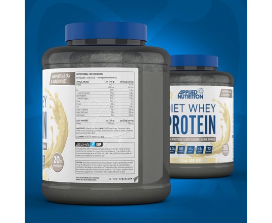 Applied Nutrition Diet Whey Protein 1800 g, Фасовка: 1800 g, Смак: Vanilla Ice Cream / Ванільне Морозиво, image , зображення 2