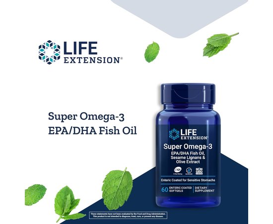 Life Extension Super Omega 60 softgels, Life Extension Super Omega 60 softgels , изображение 3 в интернет магазине Mega Mass
