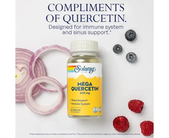 Solaray Mega Quercetin 60 caps, image , зображення 4