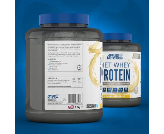 Applied Nutrition Diet Whey Protein 1800 g, Фасування: 1800 g, Смак: Banana Milkshake / Банановий Мілкшейк, image , зображення 3