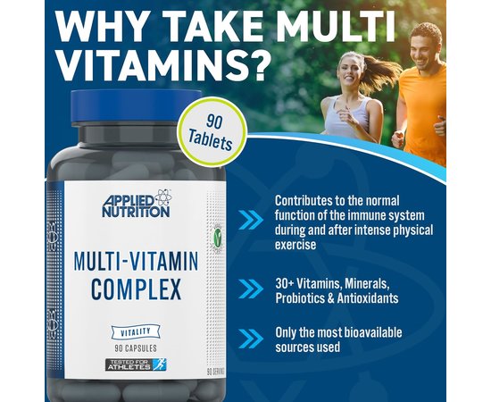 Applied Nutrition Multi - Vitamin Complex 90 caps, image , зображення 4