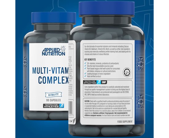 Applied Nutrition Multi - Vitamin Complex 90 caps, Applied Nutrition Multi - Vitamin Complex 90 caps , изображение 2 в интернет магазине Mega Mass