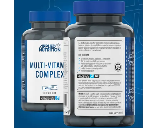 Applied Nutrition Multi - Vitamin Complex 90 caps, Applied Nutrition Multi - Vitamin Complex 90 caps , изображение 2 в интернет магазине Mega Mass