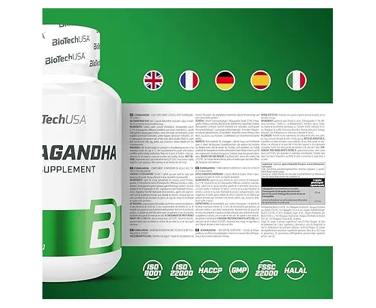 BioTech Ashwagandha 60 caps, BioTech Ashwagandha 60 caps , изображение 3 в интернет магазине Mega Mass
