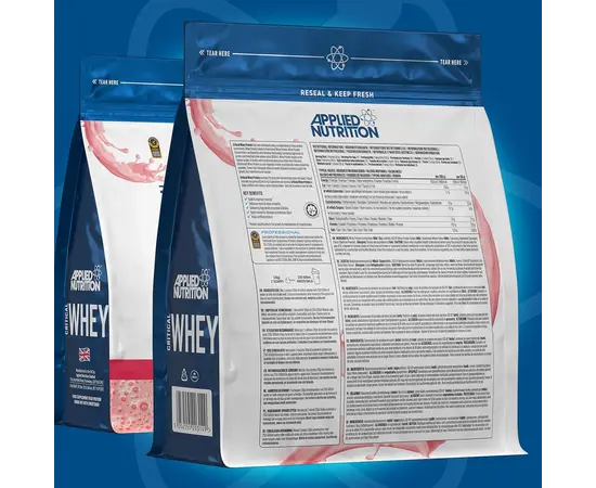 Applied Nutrition Critical Whey 900 g, Фасування: 900 g, Смак: Strawberry Milkshake / Полуничний Мілкшейк, image , зображення 2