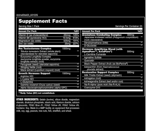 Universal Nutrition Animal Stak 21 packs, image , зображення 4