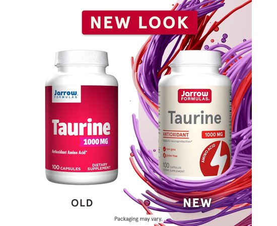 Jarrow Taurine 1000 mg 100 caps, image , зображення 4