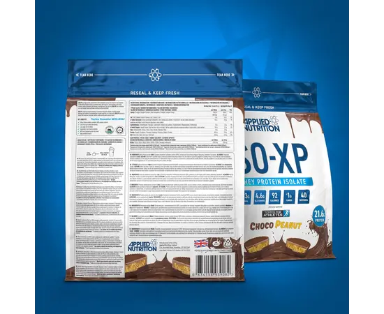 Applied Nutrition ISO - XP 1000 g, Фасовка: 1000 g, Вкусы: Choco Peanut / Шоколад с Орехами, Applied Nutrition ISO - XP 1000 g, Фасовка: 1000 g, Вкусы: Choco Peanut / Шоколад с Орехами , изображение 2 в интернет магазине Mega Mass