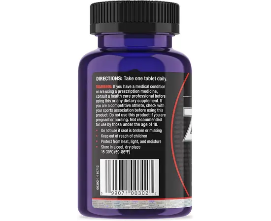 Ultimate Nutrition Zinc 30 mg 120 tabs, image , зображення 3