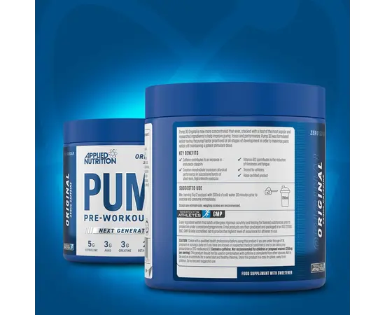 Applied Nutrition Pump Pre - Workout 3G Original 375 g, Фасовка: 375 g, Вкусы: Icy Blue Raz / Ледяная Голубая Малина, Applied Nutrition Pump Pre - Workout 3G Original 375 g, Фасовка: 375 g, Вкусы: Icy Blue Raz / Ледяная Голубая Малина , изображение 4 в интернет магазине Mega Mass
