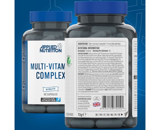 Applied Nutrition Multi - Vitamin Complex 90 caps, image , зображення 3