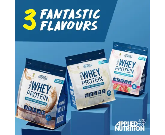 Applied Nutrition Critical Whey 900 g, Фасування: 900 g, Смак: Strawberry Milkshake / Полуничний Мілкшейк, image , зображення 4