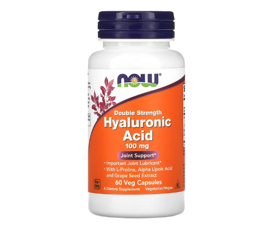 NOW Hyaluronic Acid 100 mg 60 caps, image 