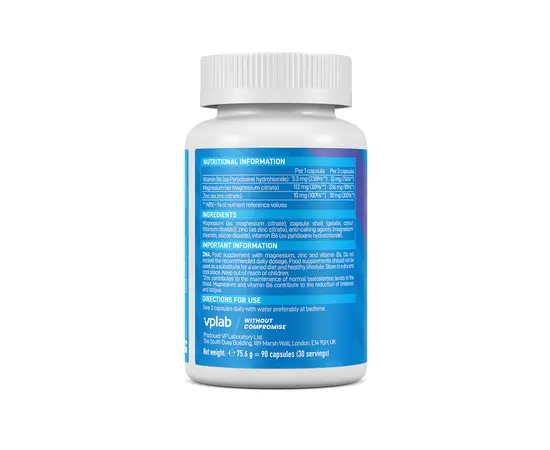 VPLab ZMA 90 caps, VPLab ZMA 90 caps , изображение 3 в интернет магазине Mega Mass