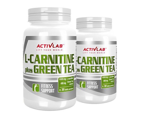 ActivLab L-Carnitine Plus Green Tea 60 caps, image , зображення 2