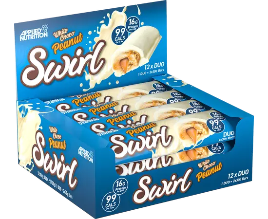 Applied Nutrition Swirl 60 g (2*30g) White Choco Peanut, Applied Nutrition Swirl 60 g (2*30g) White Choco Peanut , изображение 2 в интернет магазине Mega Mass