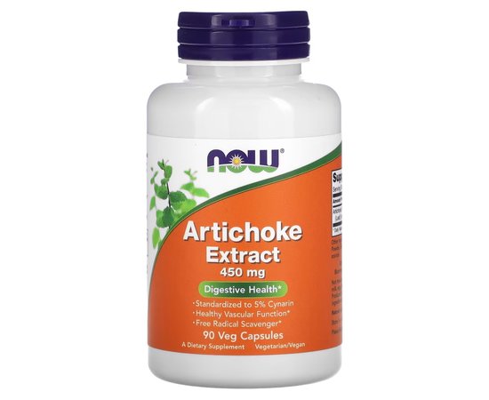 NOW Artichoke Extract 450 mg 90 caps, image 