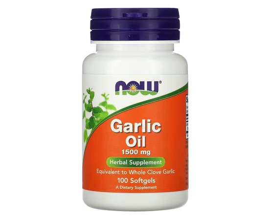 NOW Garlic Oil 1500 mg 100 softgels, NOW Garlic Oil 1500 mg 100 softgels  в интернет магазине Mega Mass