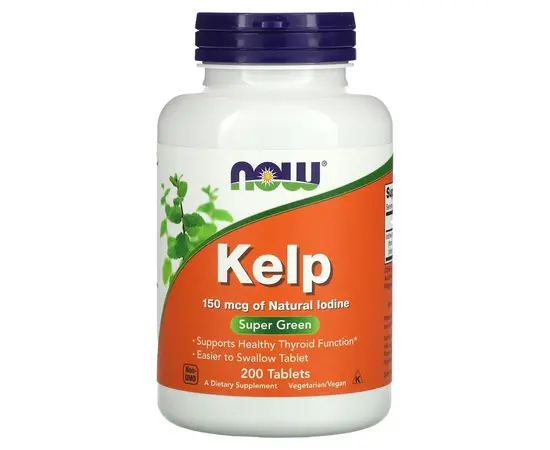 NOW Kelp 200 tabs, image 