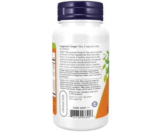 NOW Menopause Support 90 caps, image , зображення 3