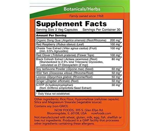 NOW Menopause Support 90 caps, image , зображення 5