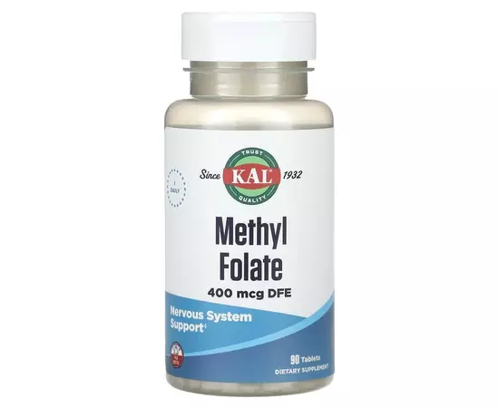 KAL Methyl Folate 400 mg 90 tabs, image 