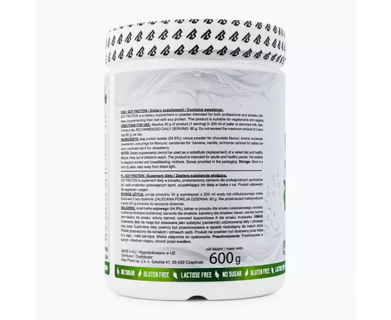Real Pharm Soy Protein 600 g, Фасовка: 600 g, Смак:  Strawberry / Полуниця, image , зображення 3