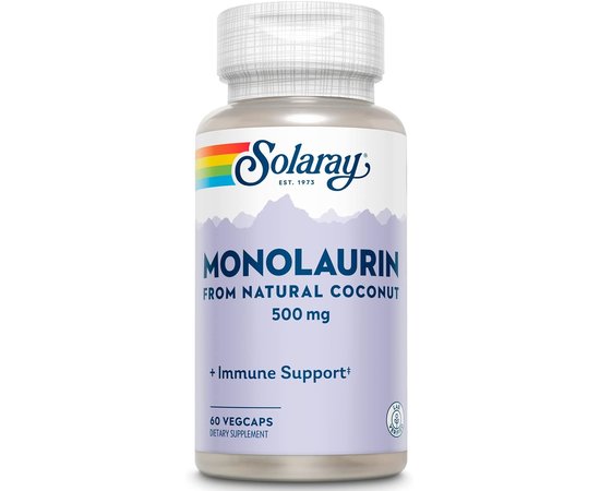Solaray Monolaurin 500 mg 60 caps, image 
