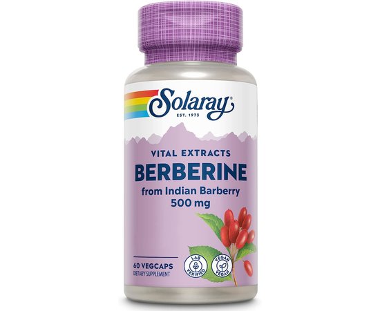 Solaray Berberine 500 mg 60 caps, image 