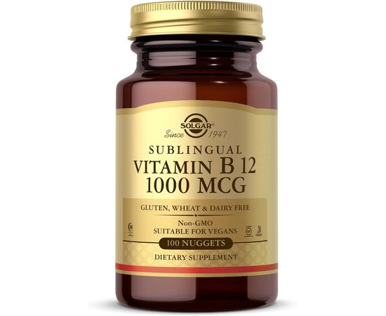 Solgar Vitamin B12 1000 mcg 100 tabs, image 