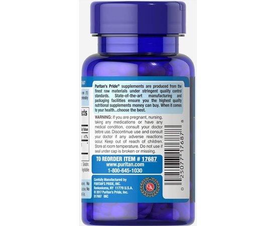 Puritan's Pride Hyaluronic Acid 100 mg 30 caps, Фасовка: 30 caps, image , зображення 3