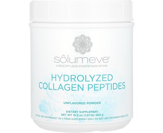 Solumeve Hydrolyzed Collagen Peptides 460g Unflavored, Solumeve Hydrolyzed Collagen Peptides 460g Unflavored  в интернет магазине Mega Mass